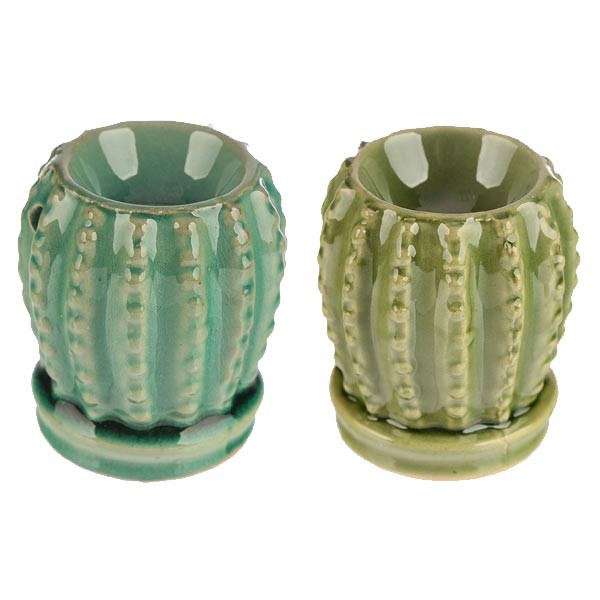 Ceramic Mini Cactus Oil Burner Single 2 Ceramic Mini Cactus Oil Burner Single - Image 2