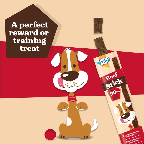 Good Boy Beef Stick 15g Dog Treat 3 Good Boy Beef Stick 15g Dog Treat - Image 3