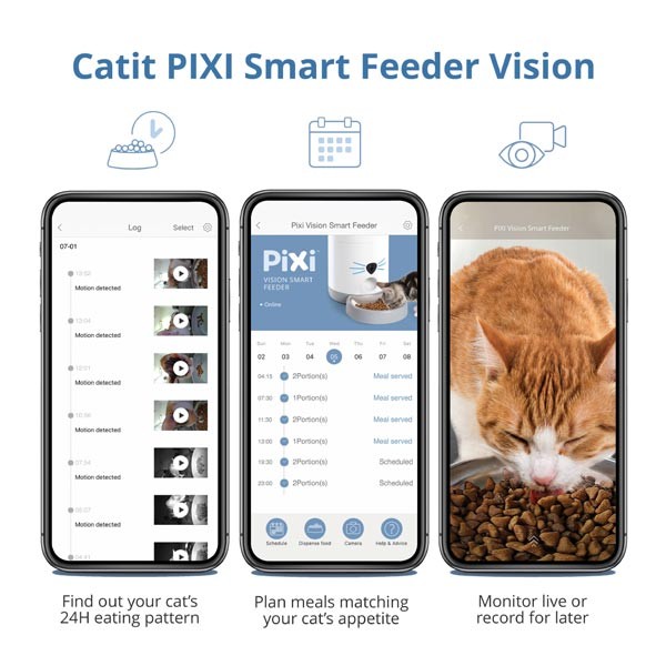 Catit Pixi Vision Smart Dry Cat Food Feeder 4 Catit Pixi Vision Smart Dry Cat Food Feeder - Image 4