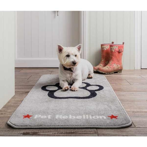 Pet Rebellion Stop Muddy Paws XL Grey 57x110cm 2 Pet Rebellion Stop Muddy Paws XL Grey 57x110cm - Image 2