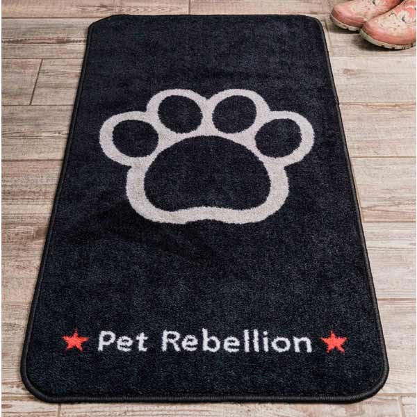 Pet Rebellion Stop Muddy Paws XL Black 57x110cm 1 Pet Rebellion Stop Muddy Paws XL Black 57x110cm
