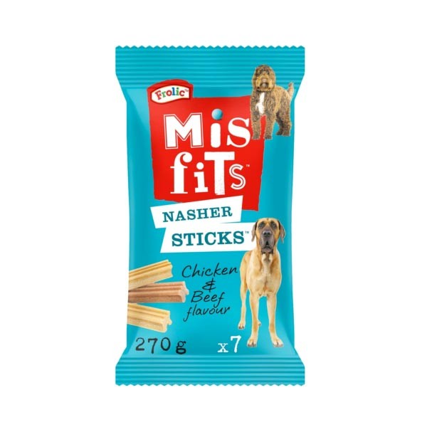 Misfits Nasher Sticks Chicken & Beef 7 Sticks Large Dog Treats 1 Misfits Nasher Sticks Chicken & Beef 7 Sticks Large Dog Treats