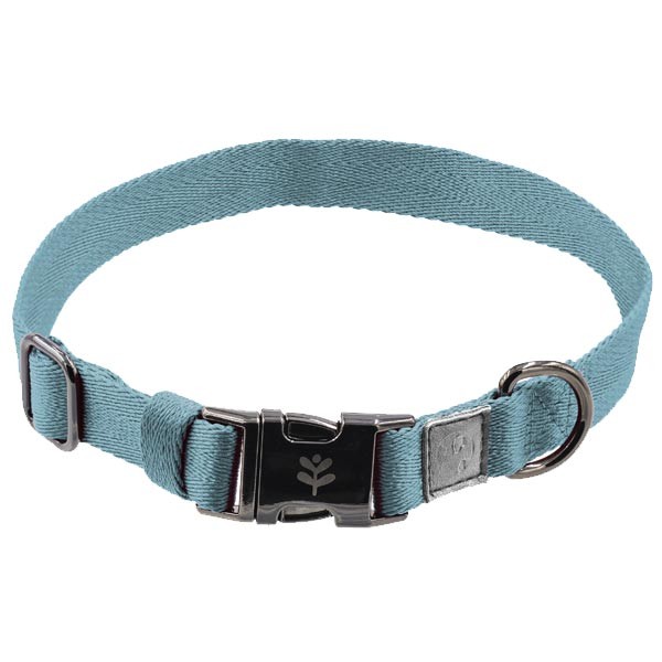 Sötnos Earth Aware Flat Weave Teal Extra Small Dog Collar 1 Sötnos Earth Aware Flat Weave Teal Extra Small Dog Collar