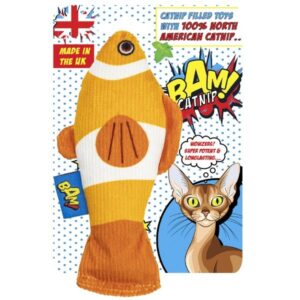 Bam! Catnip Conny Clownfish Cat Toy