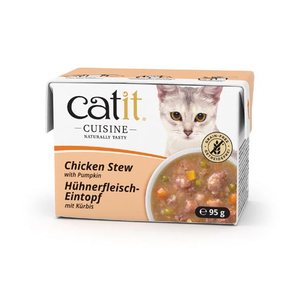 Catit Cuisine Chicken Stew with Pumpkin 95g Wet Cat Food 1 Catit Cuisine Chicken Stew with Pumpkin 95g Wet Cat Food