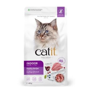 Catit Recipes Indoor/Sterilised Poultry 400g Dry Cat Food