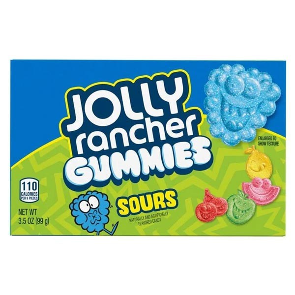 Jolly Rancher Sour Flavour Gummies 3.5oz 1 Jolly Rancher Sour Flavour Gummies 3.5oz