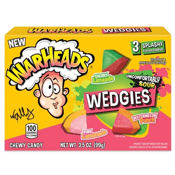 Warheads Sour Wedgies Theatre Box 3.5oz 1 Warheads Sour Wedgies Theatre Box 3.5oz