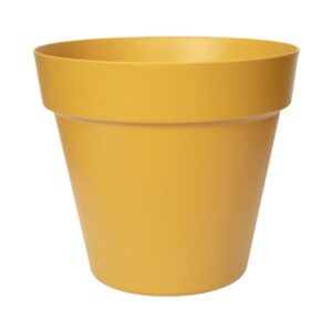 Florus Paris Flower Pot Mustard Yellow 30cm - Porton Garden Aquatic & Pets