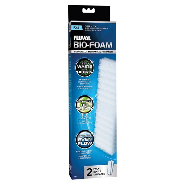 Fluval Bio-Foam for FX2 Canister Filter 2 Pack 1 Fluval Bio-Foam for FX2 Canister Filter 2 Pack