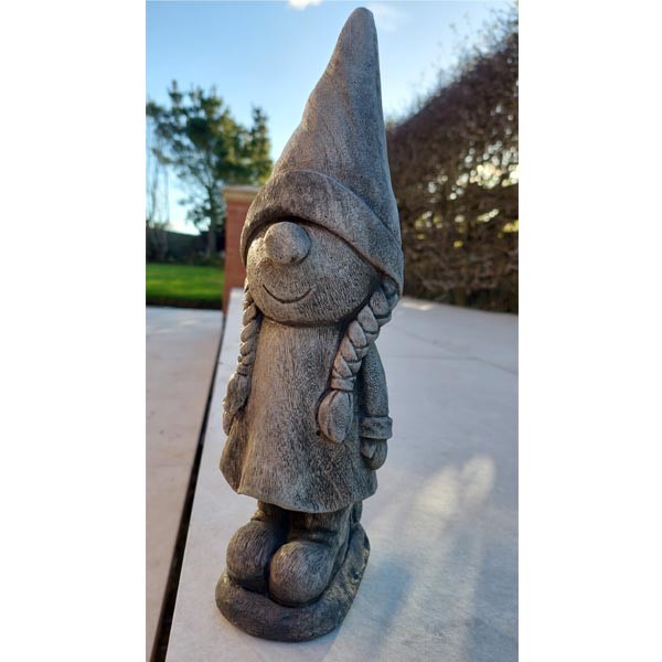 Heidi the Gonk Stone Garden Ornament 30cm 1 Heidi the Gonk Stone Garden Ornament 30cm