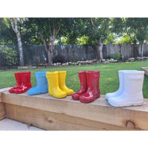 Kids Wellies Stone Planter 18cm