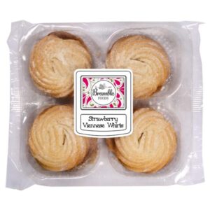 Bramble Foods Strawberry Viennese Whirls 4 Pack