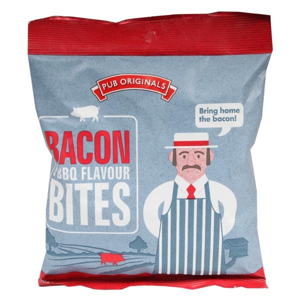 Pub Originals Bacon & BBQ Flavour Bites 40g 1 Pub Originals Bacon & BBQ Flavour Bites 40g
