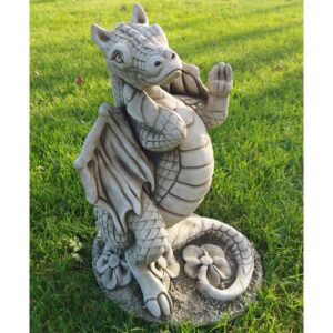 Juliet Dragon Stone Garden Ornament 33cm