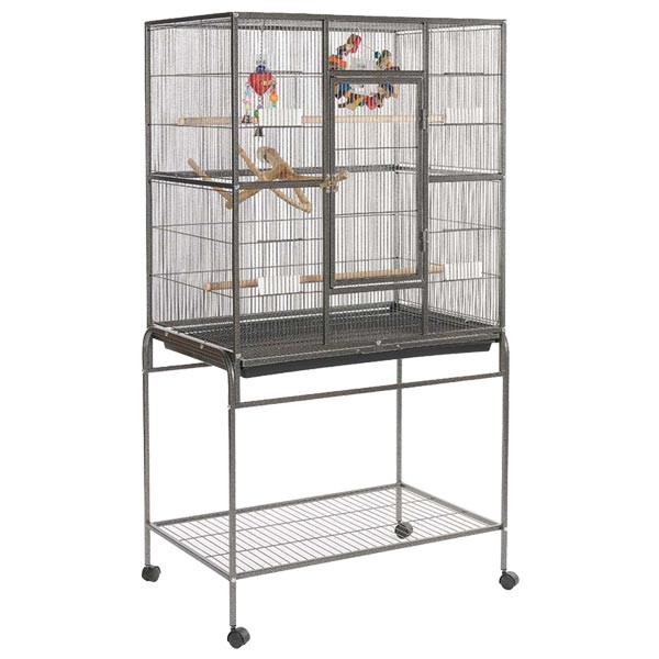Rainforest Cages Oregon Flat Top Bird Cage with Stand 1 Rainforest Cages Oregon Flat Top Bird Cage with Stand