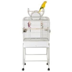 Rainforest Cages Mini Santa Fe Top Opening Parrot Cage Stone with Stand