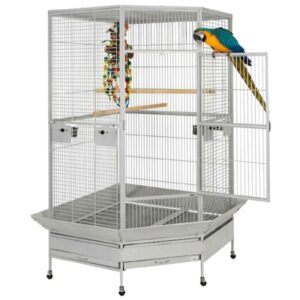 Liberta Cages Raleigh Stone Large Solid Top Corner Parrot Cage