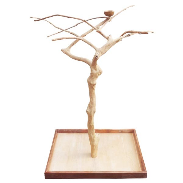 Java Midi Tree Natural Hardwood Parrot Stand 1 Java Midi Tree Natural Hardwood Parrot Stand