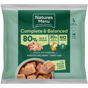 Natures Menu Complete & Balanced 80/20 Duck & Chicken Nuggets for Adult Dogs 1kg