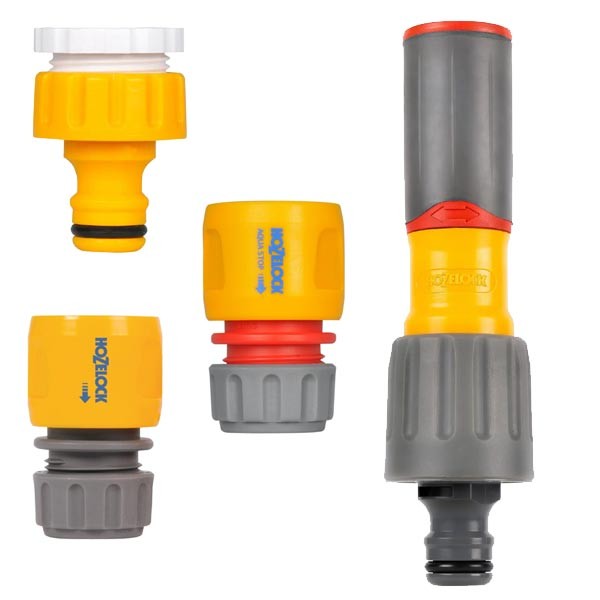 Hozelock Fittings & Nozzle Starter Set 1 Hozelock Fittings & Nozzle Starter Set