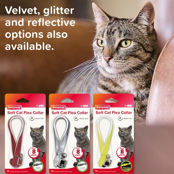 Beaphar Soft Sparkle Flea Collar for Cats 4 Beaphar Soft Sparkle Flea Collar for Cats - Image 4