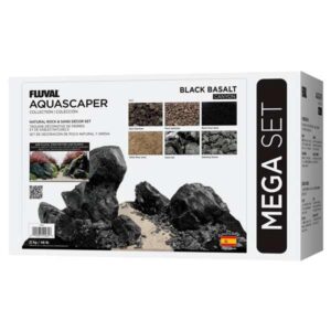 Fluval Aquascaper All-In-One Decor Mega Set Black Basalt