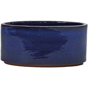 Cambridge Trough Glazed Planter Blue 27cm