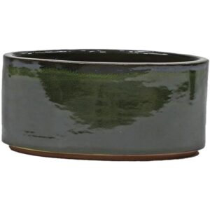 Cambridge Trough Glazed Planter Green 46cm