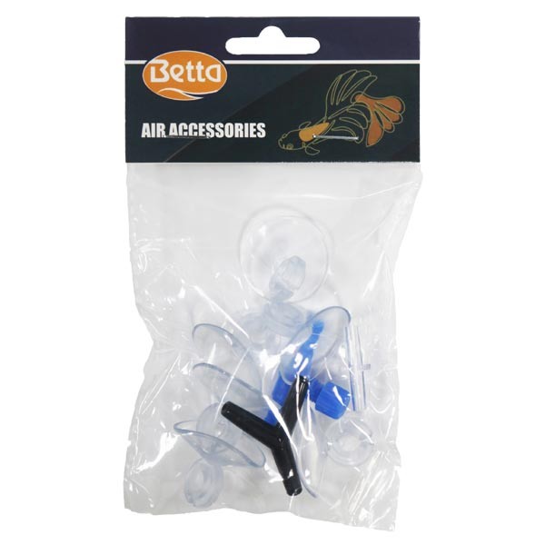 Betta 6 x suction cups, 1 x Y piece, 1 x T piece