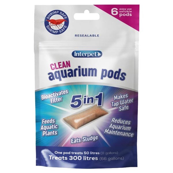 Interpet Clean Aquarium Pods 6pk 1 Interpet Clean Aquarium Pods 6pk