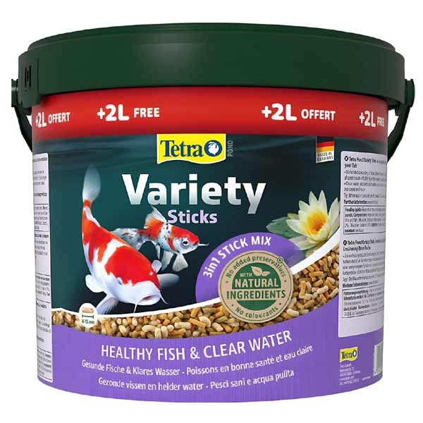Tetra Pond Variety Bucket 10L/1560g + 2L/450g 1 Tetra Pond Variety Bucket 10L/1560g + 2L/450g