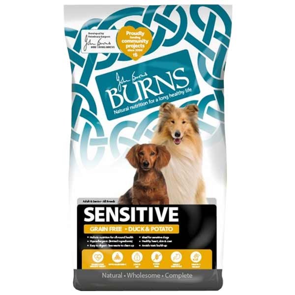 Burns Sensitive Duck & Potato Adult 2kg Dry Dog Food 1 Burns Sensitive Duck & Potato Adult 2kg Dry Dog Food