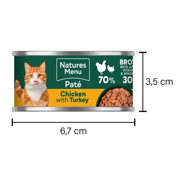 Natures Menu Chicken & Turkey Adult 1x85g Wet Cat Food 3 Natures Menu Chicken & Turkey Adult 1x85g Wet Cat Food - Image 3
