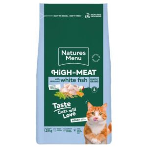 Natures Menu Cat High In Meat Healthy Grains White Fish 1.25Kg