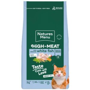Natures Menu Cat High In Meat Healthy Grains White Fish 3Kg