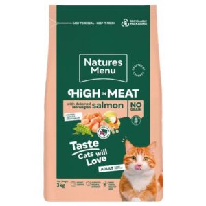 Natures Menu Cat High In Meat No Grain Salmon 3Kg