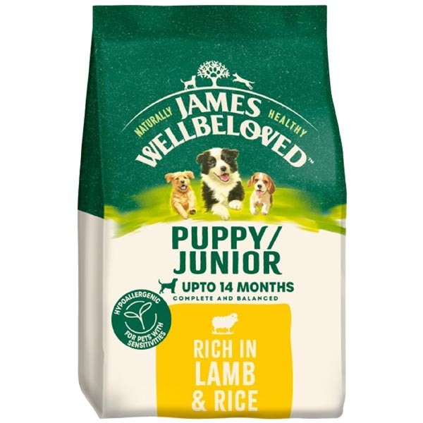 James Wellbeloved Dog Pup/Jnr Lamb & Rice 15kg 1 James Wellbeloved Dog Pup/Jnr Lamb & Rice 15kg