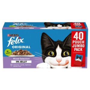 Felix Original Pouches Mixed Selection In Jelly 40 x 85g