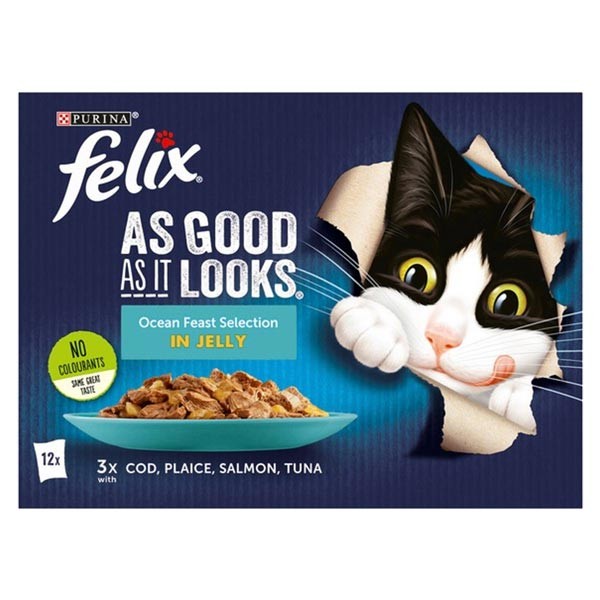 Felix As Good As it Looks Ocean Feasts In Jelly 12 x 85g