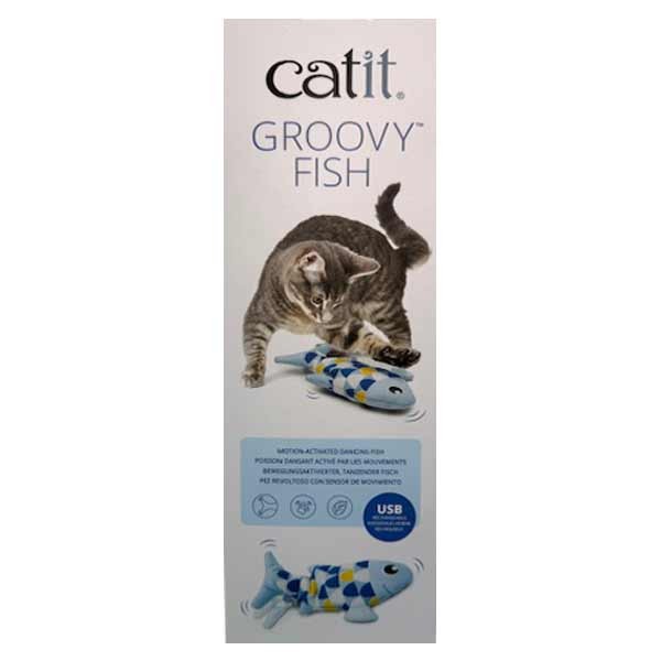 Catit Groovy Mini Fish Blue 1 Catit Groovy Mini Fish Blue
