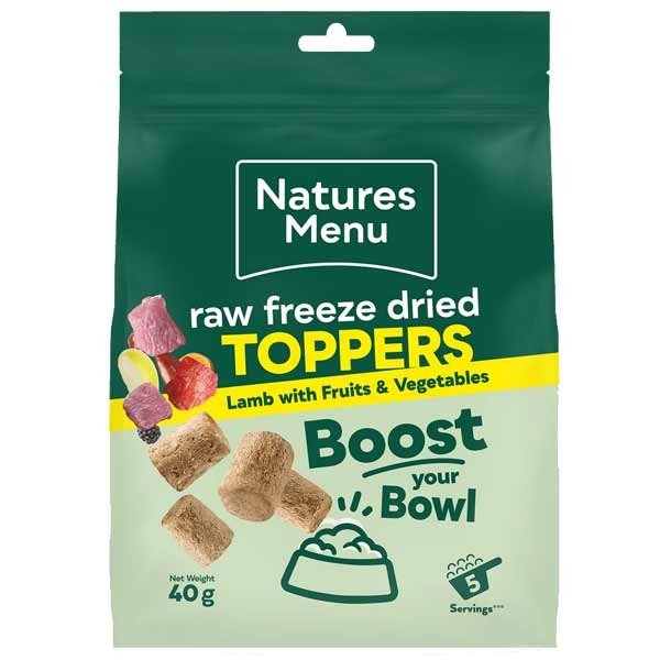 Natures Menu Freeze Dried Lamb Toppers 40g 1 Natures Menu Freeze Dried Lamb Toppers 40g