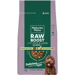Natures Menu Raw Boost No Grain Pork & Lamb 3kg