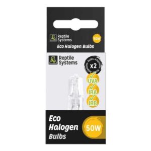 Reptile Systems Eco Halogen White 50w Replacement Lamp 2 Pack