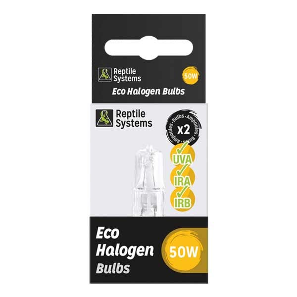 Reptile Systems Eco Halogen White 50w Replacement Lamp 2 Pack 1 Reptile Systems Eco Halogen White 50w Replacement Lamp 2 Pack