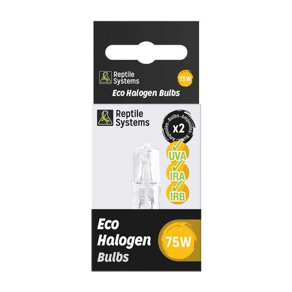 Reptile Systems Eco Halogen White 75w Replacement Lamp 2 Pack 1 Reptile Systems Eco Halogen White 75w Replacement Lamp 2 Pack