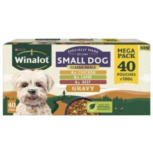 Winalot Small Dog Food Pouch Mixed in Gravy 40 x 100g