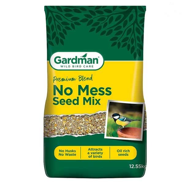 Gardman Wild Bird Care No Mess Seed Mix 12.55kg 1 Gardman Wild Bird Care No Mess Seed Mix 12.55kg