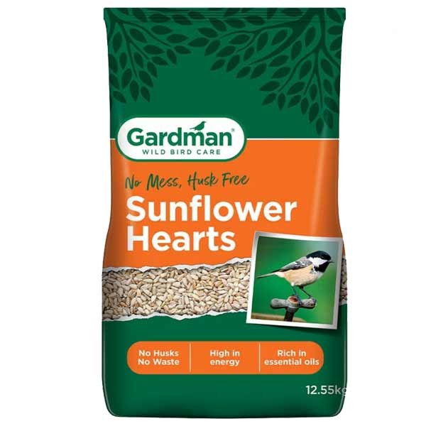 Gardman Wild Bird Care Sunflower Hearts 12.55kg 1 Gardman Wild Bird Care Sunflower Hearts 12.55kg