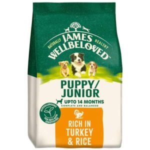 James Wellbeloved Turkey & Rice Puppy 2kg Dry Dog Food